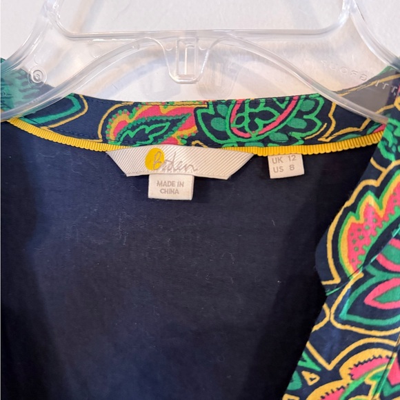 BODEN Women's Amelia Maxi V-neck Dress + Belt, Size UK 12, US 8 - Picture 7 of 15